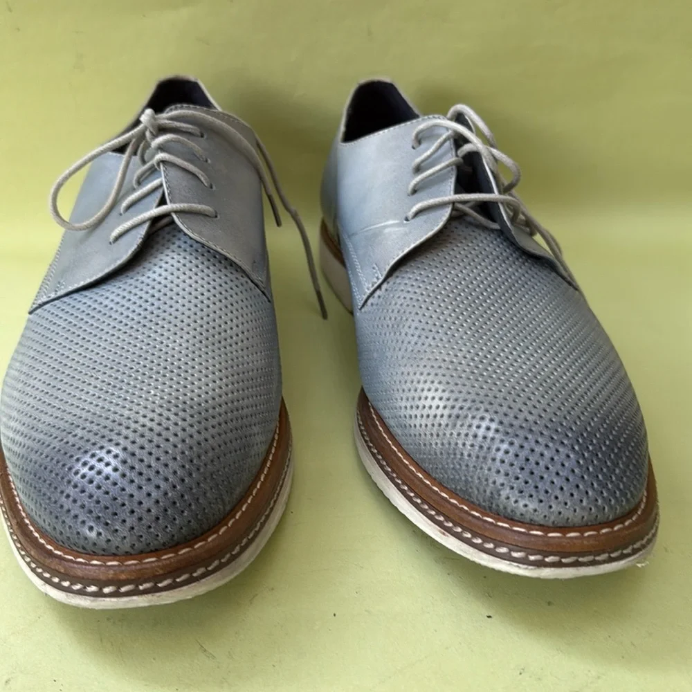 Grayish blue English Laundry leather shoes